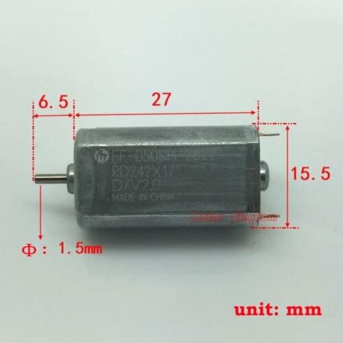 Mcirp 15mm MABUCHI FF-050SH-2622 DC 3.7V 2V 20000RPM High Speed Mini 050 Motor