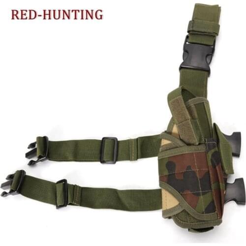 New Tactical Leg Holster Adjustable Nylon Thigh Holster Fit For Glock 17 / Beretta M9 / Colt 1911 Universal Pistol Holsters