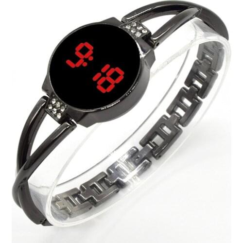 New Women Digital Watches LED Watch for Women Ladies Watch Rose Gold Wristwatch Womens Bracelet Watches Montre Bracelet Femme