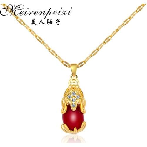 New Arrival Pendants Necklace For Women Crystal Heart Gold Sliver Color Long Necklaces Fashion Jewelry Christmas Gift