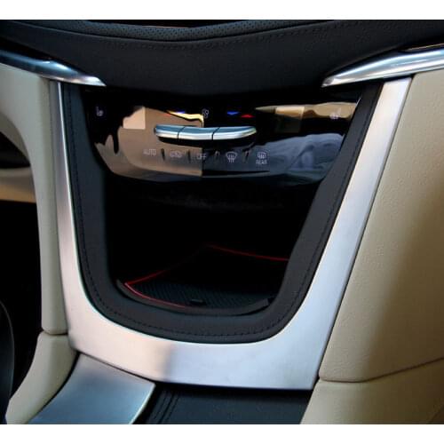 Fit For Cadillac XT5 2016 2017 2018 ABS Chrome Trim Cover Central Dashboard 1pcs