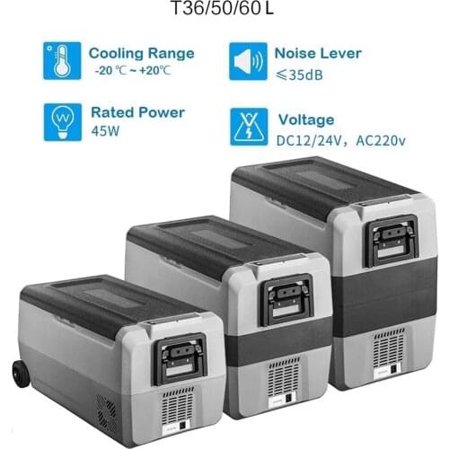 Portable Freezer 12 Volt Refrigerator Fridge for CarRV Van Vehicle Boat Portable Freezer -4℉~68℉ for Camping Travel19L 28L 33L