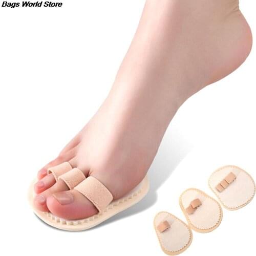 Practical Effective Triple Toes Straightener Hammer Crooked Overlapping Toe Splint Corrector Protector Insoles For Right Foot