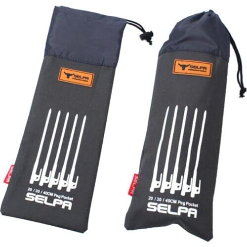 Strong Duty Oxford Tent Nail Storage Bag Tent Stakes Pegs Durable Pouch Holder Case - Hold Up to 12-15pcs Stakes