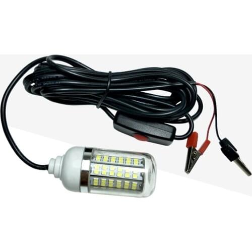 LED 2835 Underwater Light 12V DC Waterproof Fishing yellow white blue green Lights Super Bright Copy Net Light for Lure fishes