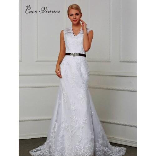 Vintage Lace Mermaid Wedding Dress Real Photo fish tail Custom Made Ivory White Sashes Trumpet Wedding Dressees W0075