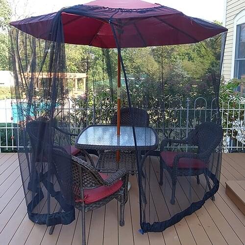 Patio Umbrella Netting Outdoor Camping Umbrella Table Screen Net Mosquito Net Patio Courtyard Umbrella Net Cover Umbrella Tent