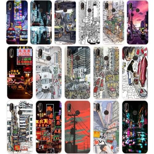 08AA Hong Kong Silicone TPU Protective Cover Phone Case On For Huawei P20 30 Pro Lite Case Soft
