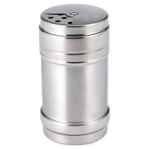 100pcs/lot Stainless steel shaker Pepper Salt Bottles Condiment Container Kitchen tool Seasoning container SN721
