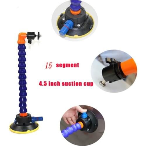 4.5inch Heavy Duty Hand Pump Suction Cup With Flexible Gooseneck Pipe And 360 Tripods Head For LED Lamp Holder