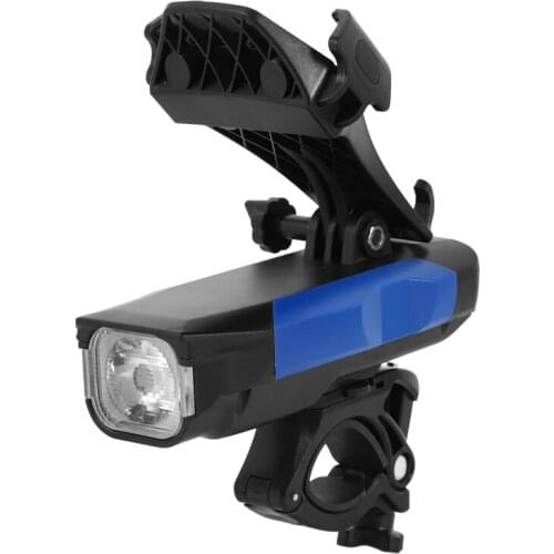 4000MAh 4 in 1 Rechargeable Bicycle Light Flashlight Bike Horn Handlebar Phone Holder Bell Bike Phone Holder