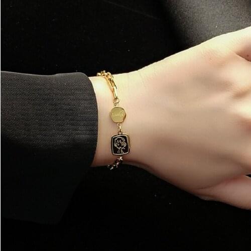 925 Sterling Silver Asymmetric Pearl Chain Bracelet Dreamer Boy Internet Celebrity Bracelet All-match Simple Jewelry Gift