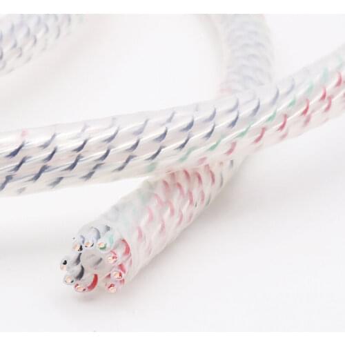 Audio 7N copper Wire Silver Plated DIY Custom 7/ 9/ 12 core Interconnect cable Power Cord Speaker Cable For Amplifier CD Player