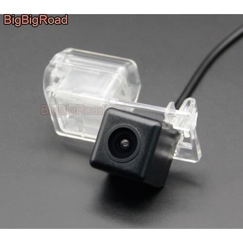 BigBigRoad Car Rear View CCD Camera For Ford Edge Kuga Escort Fusion Escape Explorer Mondeo Fiesta 2013 2014 2015 2016 2017 2018