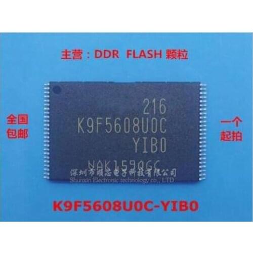 Free shipping 10PCS K9F5608U0C-YIB0 K9F5608UOC-YIBO K9F5608U0C TSOP-48