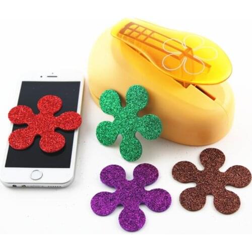 Free ship 76mm flower puncher scrapbooking punches craft punch perfurador paper cutter furadores de papel para scrapbook R348