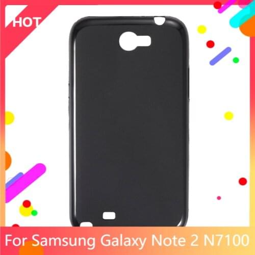 Galaxy Note 2 N7100 Case Matte Soft Silicone TPU Back Cover For Samsung Galaxy Note 2 N7100 Phone Case Slim shockproof