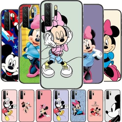 Jump Mickey Minnie Mouse Black Soft Cover The Pooh For Huawei Nova 8 7 6 SE 5T 7i 5i 5Z 5 4 4E 3 3i 3E 2i Pro Phone Case cases