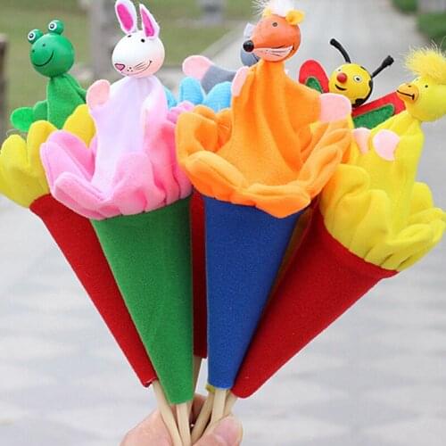 Brand Baby Cute Clown Pop Up Puppets/ Wooden Telescopic Stick Doll/Children Birthday Gifts/plush Doll Toys For Infant Gift