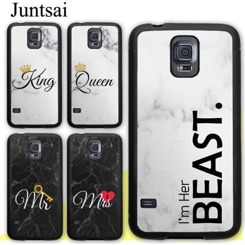 KING QUEEN CROWN MR MRS Case For Samsung Galaxy S20 Plus S9 S10 Note 20 Ultra A50 A70 A51 A71 A21S A20e A31 M31 M21