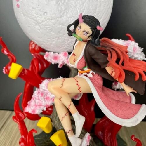 32cm PVC Doll Japanese Anime Demon Slayer Blade Kamado Nezuko Professional Custom Decoration Decoration
