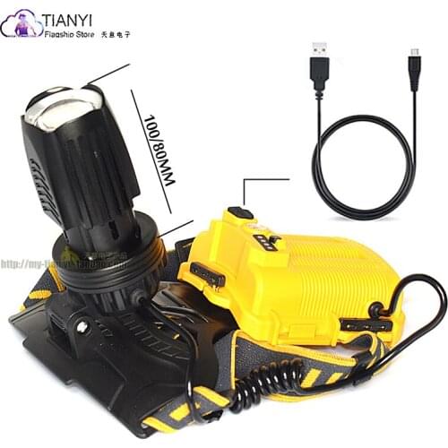 Outdoor head-mounted super bright fishing special night fishing headlight 18650 USB charging long battery life camping lighting