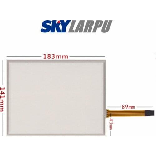 New 8''Inch 183mm*141mm Touchscreen 4 Wire Resistive Industrial Application Control Equipment Touch Screen Digitizer Panel Glass