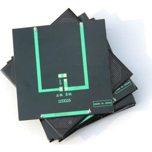 Wholesale 2W 6V Solar Cell Monocrystaline Solar Panel Solar Module DIY Solar Charger 115*115MM 30pcs/lot Free Shipping