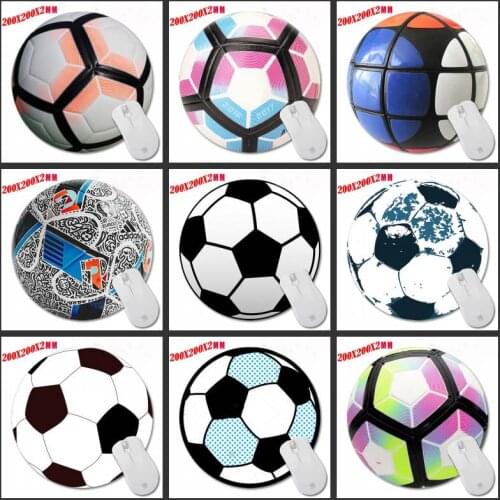 Custom Anti-slip Football Creative Round Game Mouse Pad Fans Collection Gift Game Player Control Speed Decoration Desk Laptop