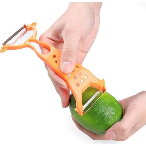 Portable Fruit Peeler Multifunctional Plastic Double Head Fruit Vegetables Peeler Potato Carrot Grater Cutter Kitchen Tools