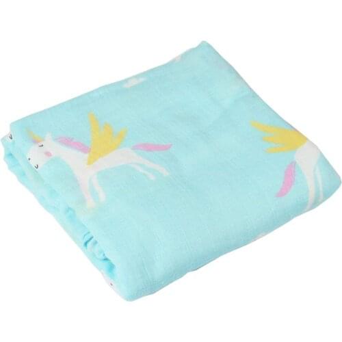 Ultra Soft Muslin 70% Bamboo 30% Cotton Swaddle Blankets Premium Receiving Blanket for Newbron Boys & Girls 47" x 47"