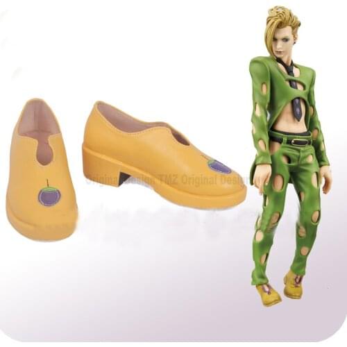 JJoJos BBizarree Adventure: Vento Aureo Cosplay Shoes Pannacotta Fugo Shoes Boots Halloween Carnival Cosplay Costume