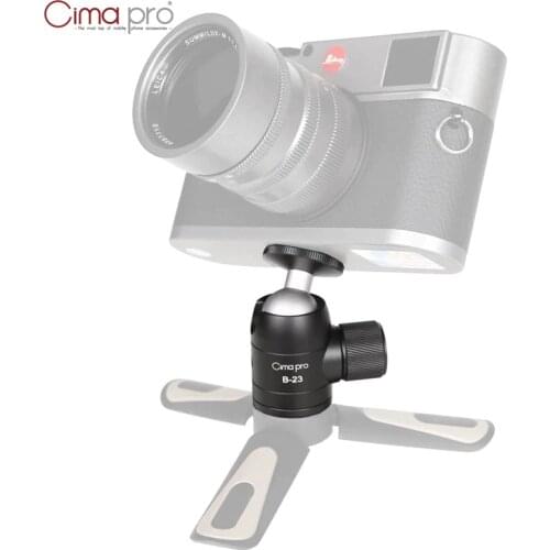 XILETU B-23 Mini Tripod Ball Head Aluminum Alloy Metal 360 Degree Tripod Ball Head Panoramic Head W 1/4 Screw For DSLR GoPro