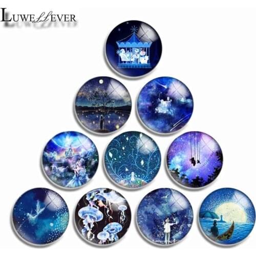 12mm 10mm 16mm 20mm 25mm 30mm 523 Mix Round Glass Cabochon Jewelry Finding 18mm Snap Button Charm Bracelet
