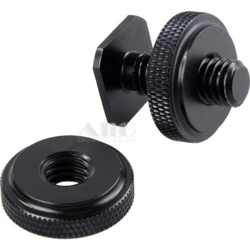 10PCS Flash Light Stand Hot Shoe Adapter to 3/8 Double Screw Photo Studio Accessories