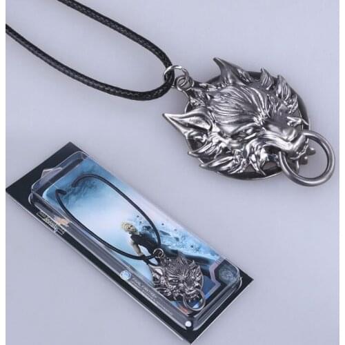 10pcs/lot Final Fantasy Toys Necklace Alloy Keychain Figure Doll Model Figurine Straps