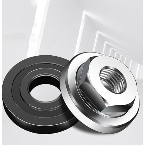 2/4PCS HSS Hex Nut Upper Pressure/Lower Plate Set Tools Replacement For Angle Grinder Modification Accessories