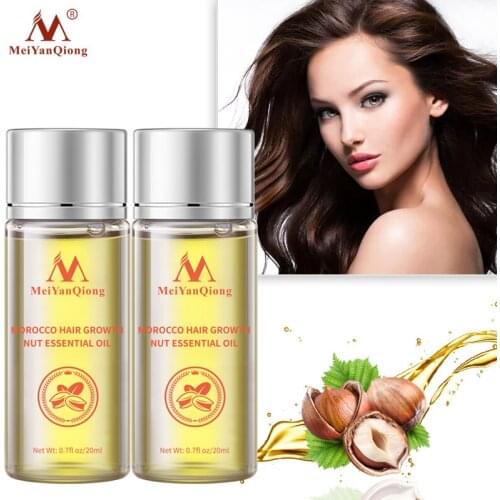 2PCS Hair Growth Essence Hair Loss Liquid Natural Pure Nut Essential Oils Promote Hair Growth Serum Health Care Essences 20ML