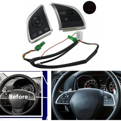 Car Styling For Mitsubishi L200 Xpander Outlander ASX Mirage G4 Brand New Steering Wheel Control Cruise Control Switch Buttons
