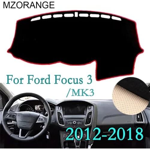 Dashboard Cover For Ford Focus 3 MK3 2012 2013 2014 2015 2016 2017 2018 Mat Dashmat Board Car Parts Cover Pad Sun Shade Carpet