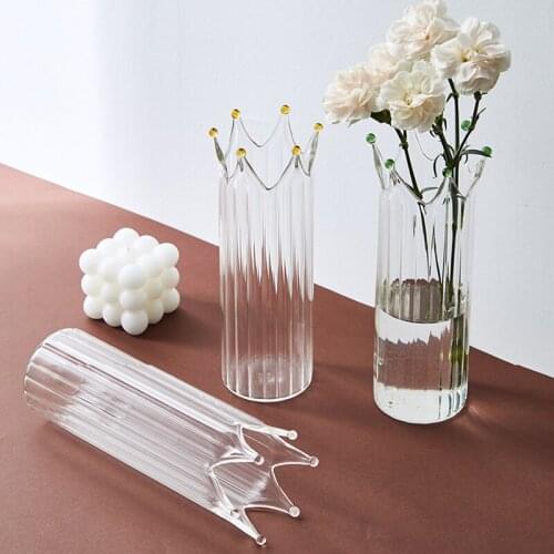Flower Vase for Home Decor Decorative Nordic Glass Nordic Vase Hydroponics Plants Vases Home Modern Ornaments