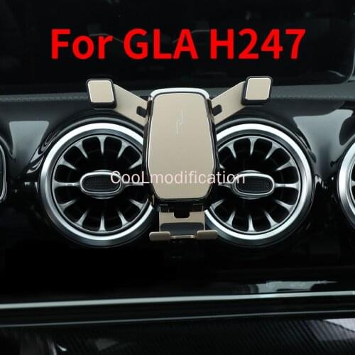 For mercedes gla h247 accessories gla250 200 220 45 amg Phone holder Air outlet navigation bracket phone stand 2020