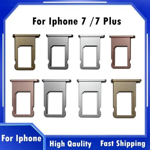 Tray Holder Replacement Nano SIM Card WithTray Eject Pin For Apple iPhone 7 Plus Card Adapter Slot With Free Pin Key Tool Needle