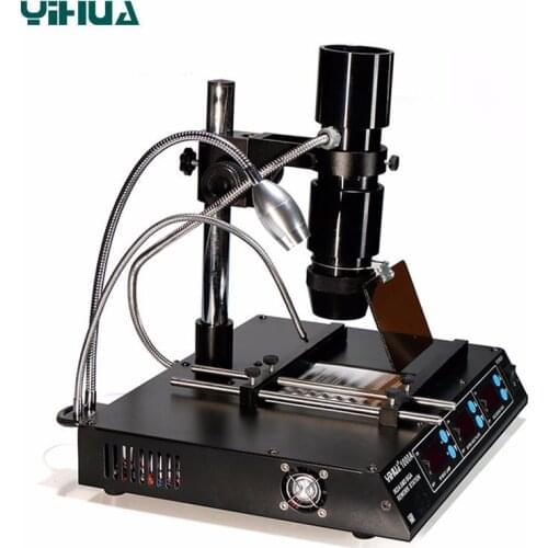 YIHUA Infrared BGA Rework Station 3 In 1 Lead-Free Soldering Station Motherboard Repair Soldering Iron Desoldering Station