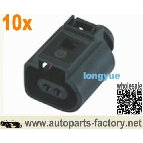 Longyue 10kit 2 way Brake Pad Sensor Connector for 02-05 VW Jetta Golf GTI Plug Conector 1J0 973 702