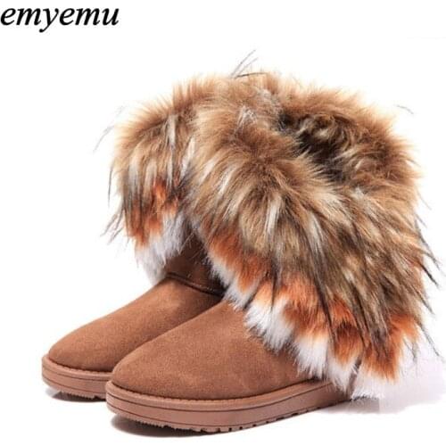 Fashion plush women snow boots for women winter boots