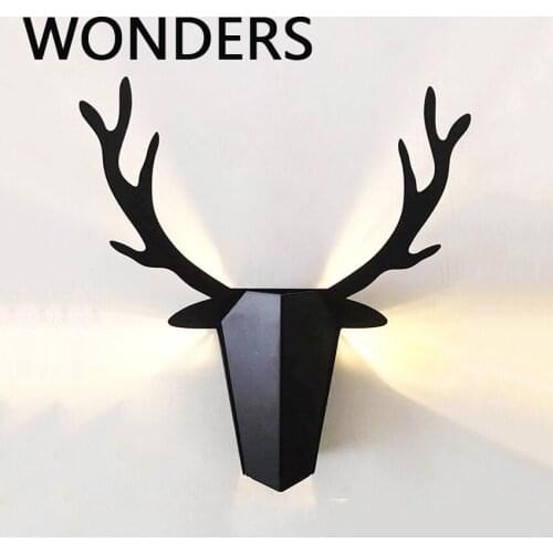 Nordic Antler Shape Bedroom Bedside decorative LED wall lamp Creative living room aisle background wall light 7W G9 source бра