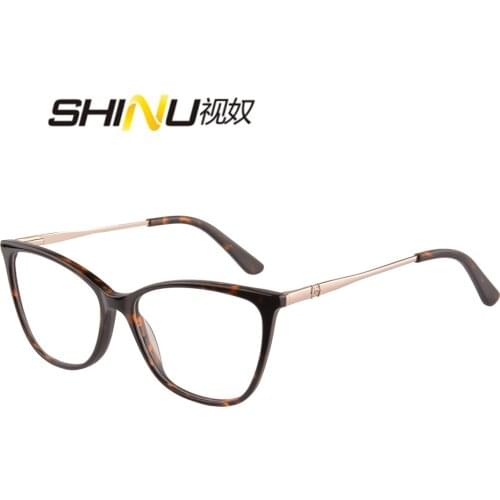 SHINU Brand Progressive Multifocal Reading Glasses men woman anti blue light acetate optical frame prescription eyeglasses RD150