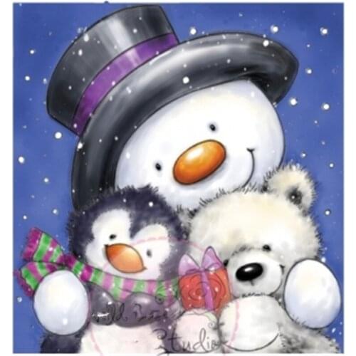 Rubber Silicone Clear Stamps for Scrapbooking Tampons Transparents Seal Background Stamp Card Making Diy Animal snowman