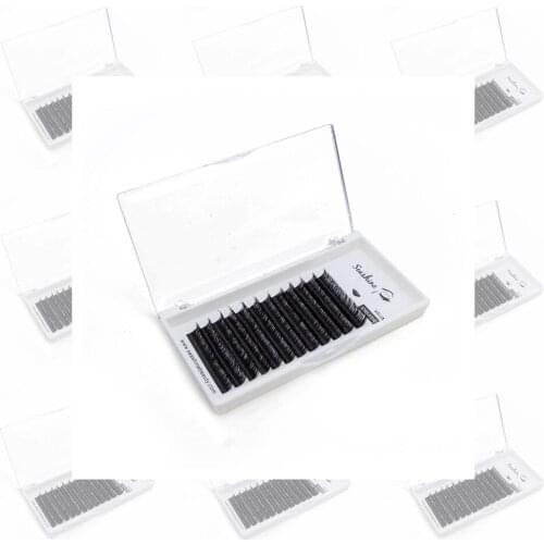 Seashine High quality 12Rows 0.03 To 0.20 Faux mink Eyelashes Individual Eyelash Natural Soft Eyelash Extension False Eyelashes